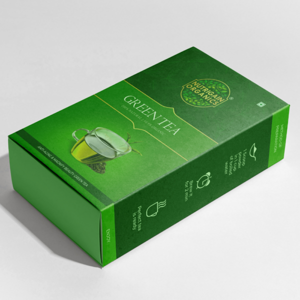 Organic Green Tea 100gms - Image 3