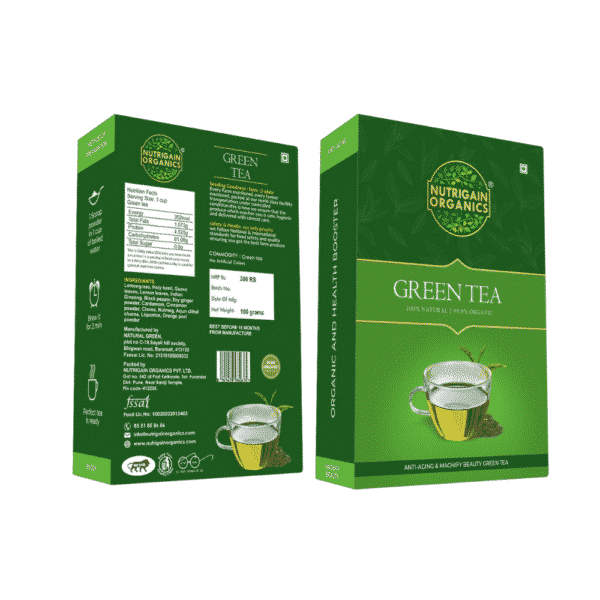 Organic Green Tea 100gms - Image 4