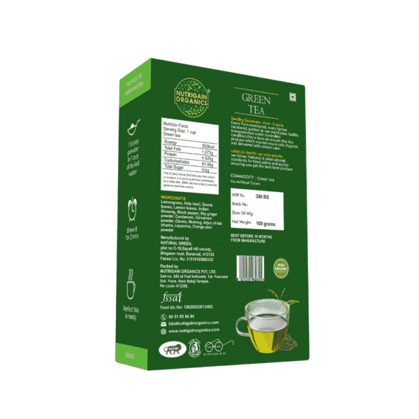 Organic Green Tea 100gms - Image 6